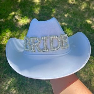Bride Rhinestone Cowgirl Hat